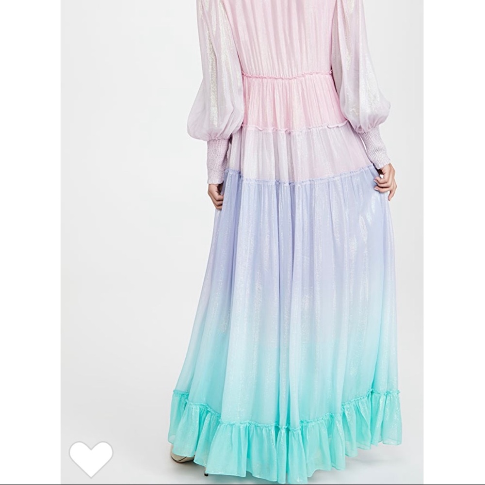 Rococo Sand Emi Dress small metallic rainbow ombre pink purple blue shimmery - Picture 3 of 4